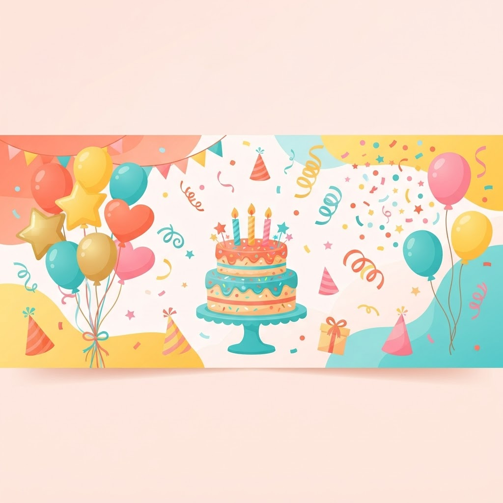 Illustration für Geburtstag